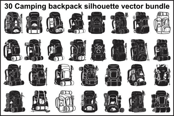 30 Camping Backpack Silhouette Vector: A Practical Toolkit for Outdoor Design