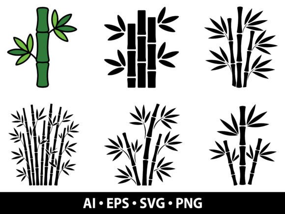 Bamboo Vector SVG Bundle: Natural Elegance