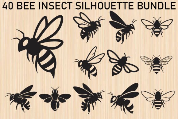 Bee Silhouette SVG Bundle: A Practical Resource for Nature-Inspired Design Projects