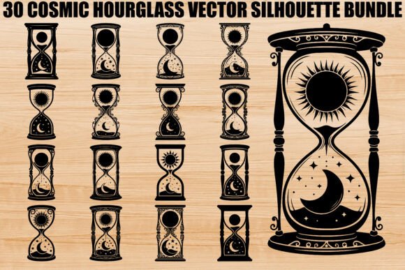 Cosmic Hourglass Silhouette Bundle