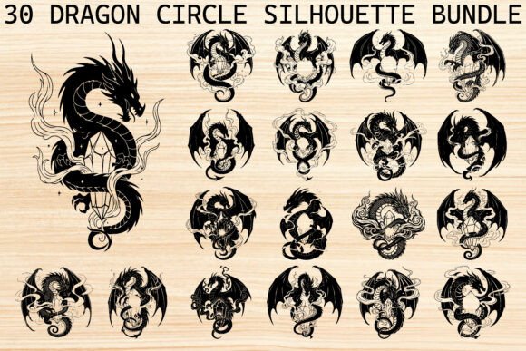 Dragon Circle Silhouette Bundle: A Creative Guide