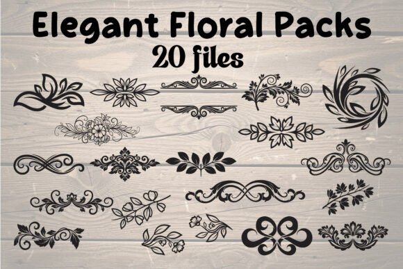 Elegant Floral Vector Pack: A Practical Resource for Design and Craft