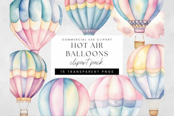 Elevating Visual Storytelling: The Strategic Value of Pastel Hot Air Balloon Clipart PNG in Modern Design