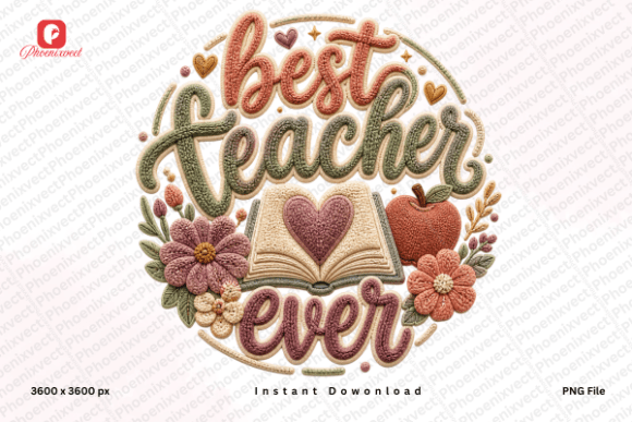 Embracing the Boho Teacher Chenille Best Teacher Ever Aesthetic for Modern Educator Appreciation