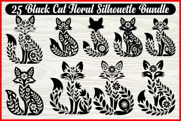 Evaluating the 25 Floral Fox Silhouette SVG Bundle for Creative Projects