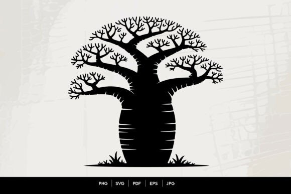 Evaluating the Baobab Tree Silhouette SVG for Professional Design Workflows