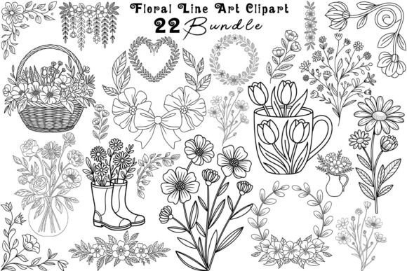 Evaluating the Floral Line Art Clipart Bundle: A Practical Guide for Designers and Crafters