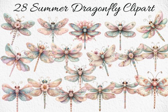 Integrating Summer Dragonfly Clipart into Your Creative Workflow