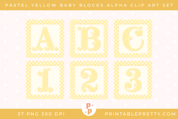 Integrating the Yellow Baby Blocks Alphabet PNG Set into Your Design Workflow