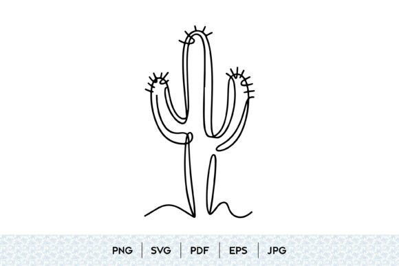 Mastering Minimalism: The Versatile Appeal of Cactus Line Art in Modern Design