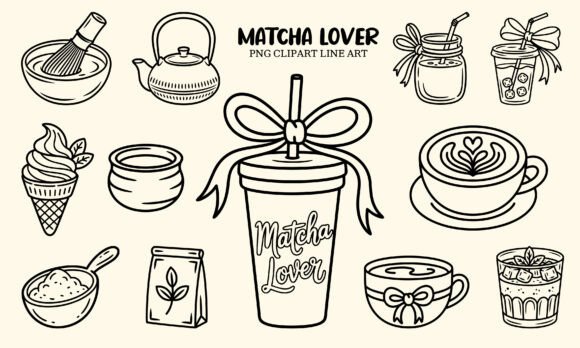 Matcha Lover PNG Clipart Line Art: A Practical Guide for Creators