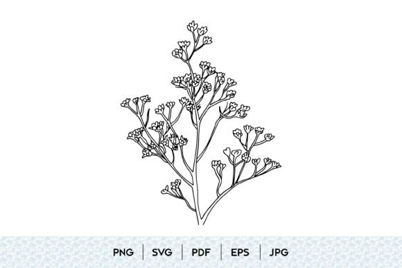 The Strategic Value of Baby Breath Flower Line Art in Modern Digital Design
