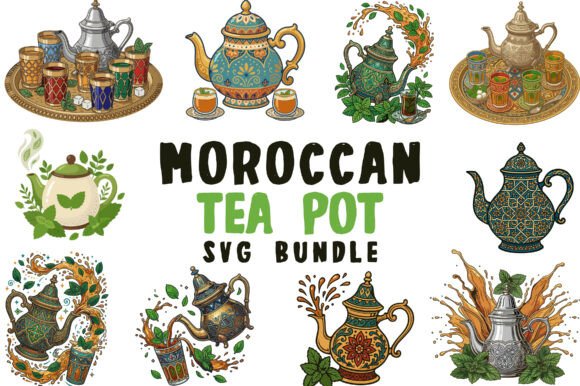 Traditional Moroccan Teapot Svg Bundle: A Guide to Authentic Digital Craftsmanship